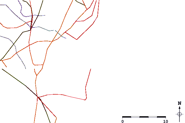 Roads and rivers around Brick Beach