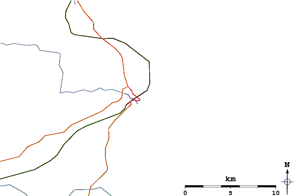 Roads and rivers around Bridlington