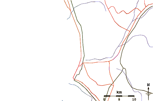 Roads and rivers around Budeo