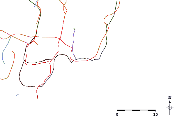Roads and rivers around Busan (Haeundae Beach)