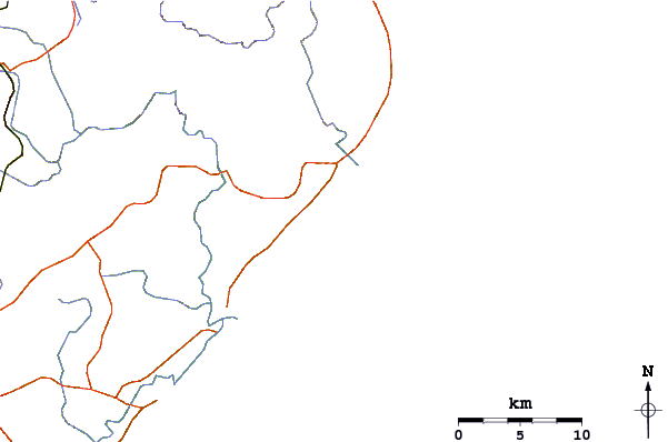 Roads and rivers around Busca Vida