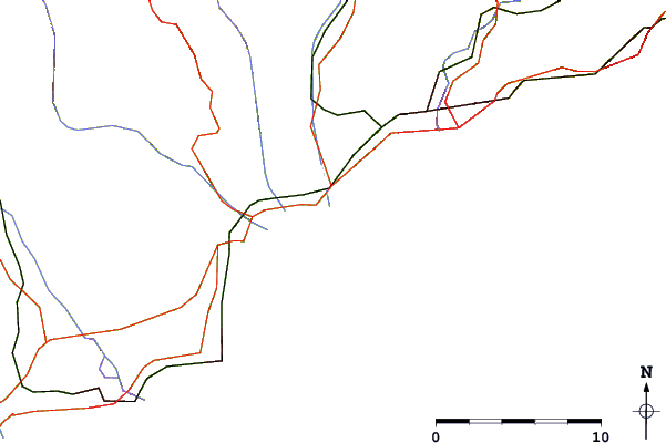 Roads and rivers around Cap 3000