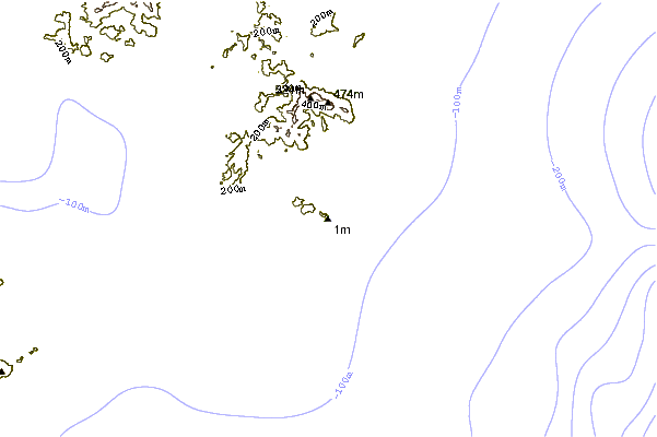 Shoreline around Cape Toi
