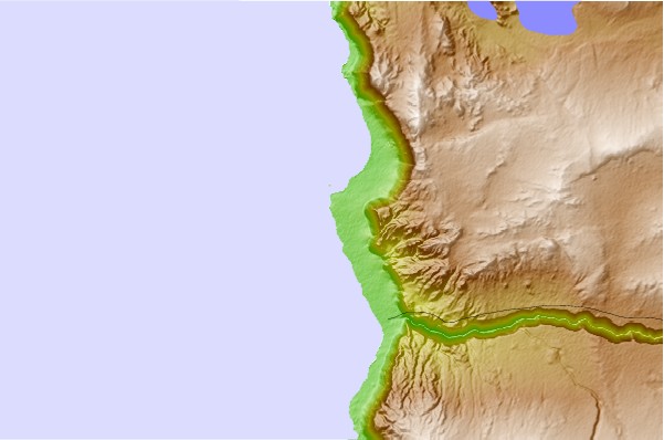 Surf spots located close to Caramucho
