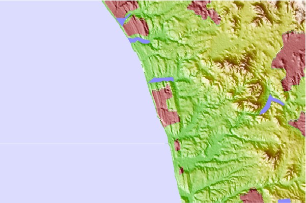 Surf spots located close to Cardiff Reef