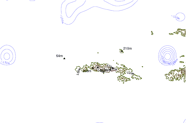 Shoreline around Caret Bay