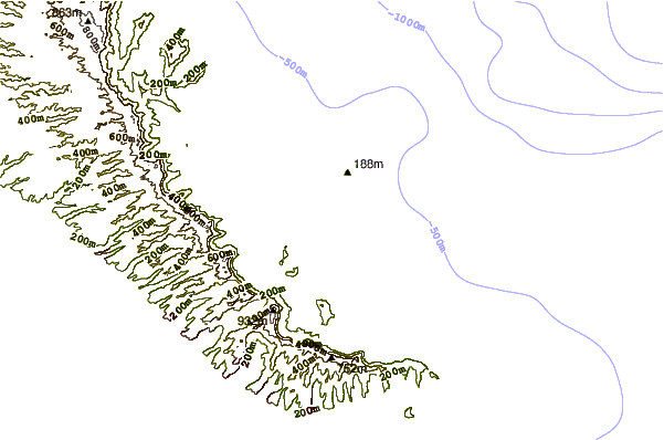 Shoreline around Castles Beach
