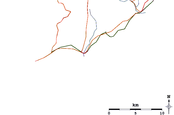 Roads and rivers around Castletown