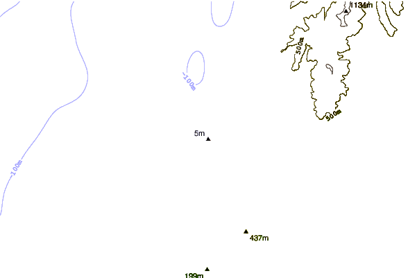 Shoreline around Cobden Breakwater