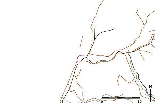 Roads and rivers around Cobden Breakwater