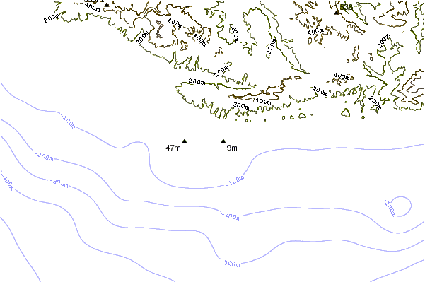 Shoreline around Cojo