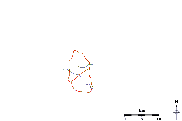 Roads and rivers around Control Tower/Airport Reef