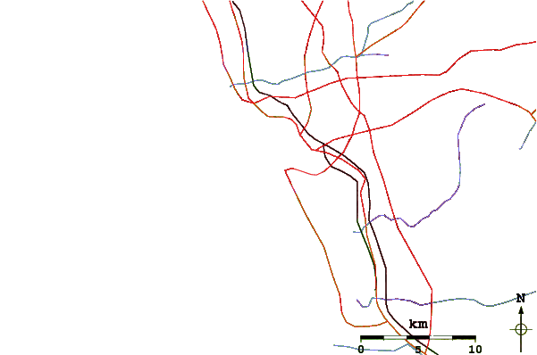 Roads and rivers around Coronado Beaches