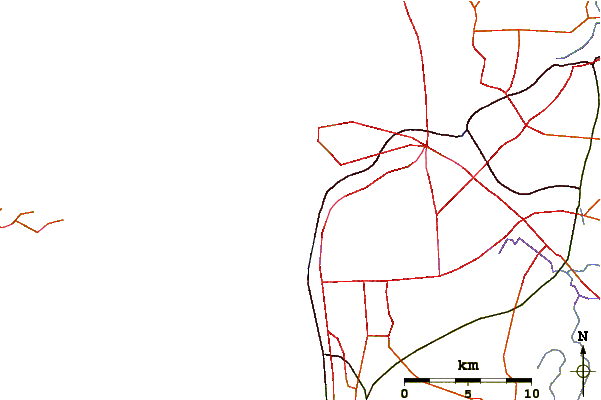 Roads and rivers around Cottesloe Beach