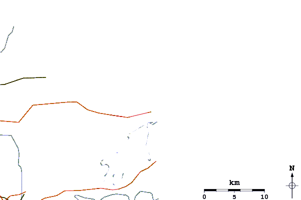 Roads and rivers around Cove