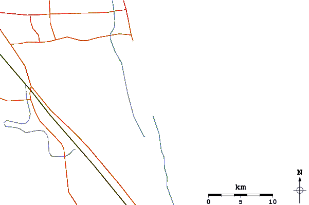 Roads and rivers around Crossroads