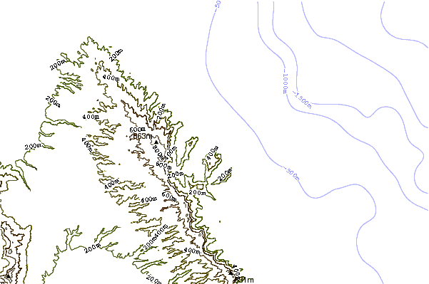 Shoreline around Crouching Lion