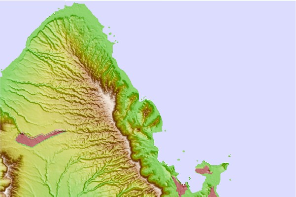 Surf spots located close to Crouching Lion