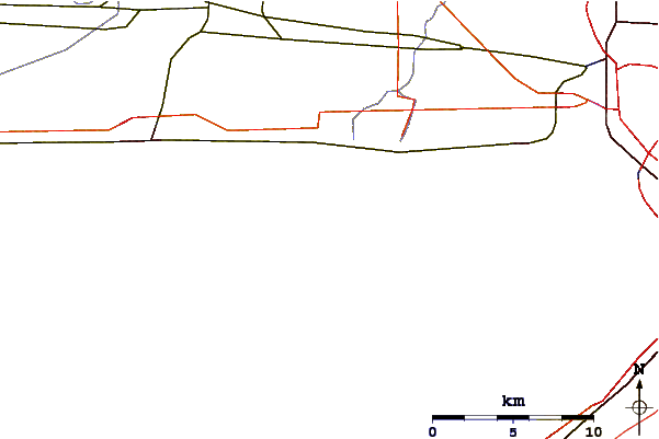 Roads and rivers around Crystal Beach