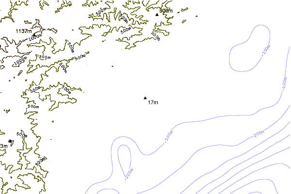 Shoreline around Dead Man's Land