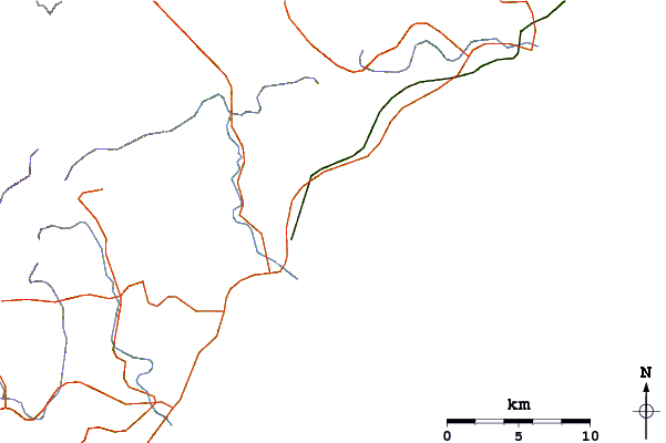 Roads and rivers around Dead Man's Land