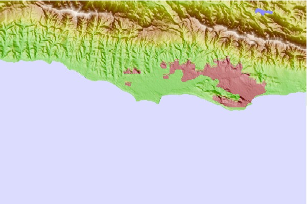 Surf spots located close to Depressions
