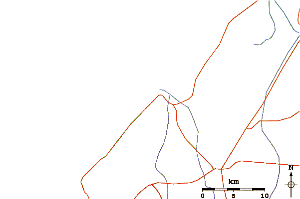 Roads and rivers around Desert Point