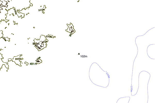 Shoreline around Diamond Head