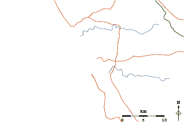 Roads and rivers around Dillon Beach