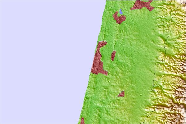 Surf spots located close to Dosim Beach