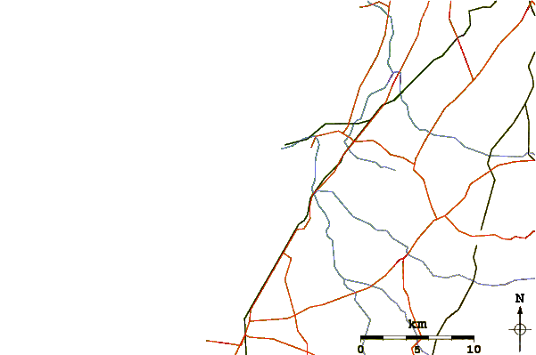 Roads and rivers around Dromi (Ashdod)