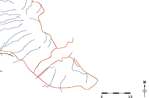 Roads and rivers around Dune Circle