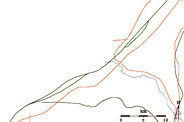 Roads and rivers around Dunkirk