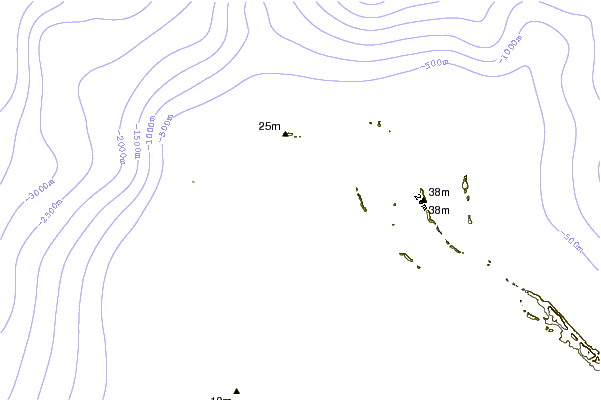 Shoreline around Egg Island