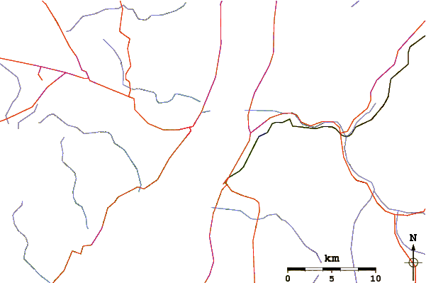 Roads and rivers around Eilat (Green Beach)
