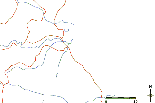 Roads and rivers around El Broke