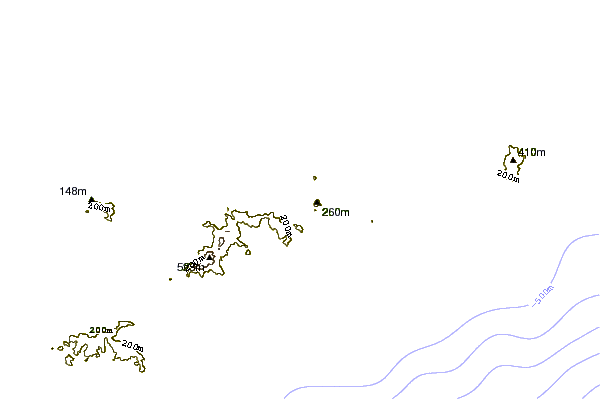 Shoreline around Elizabeth Bay
