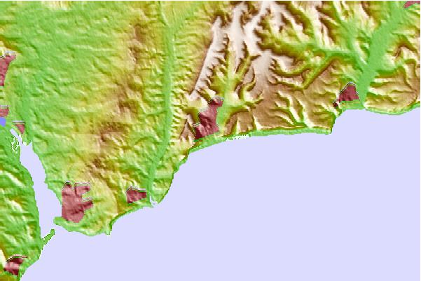 Surf spots located close to Sidmouth