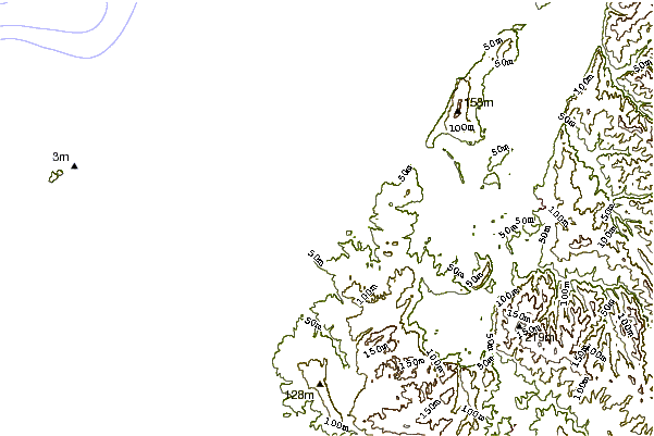Shoreline around Ferrel