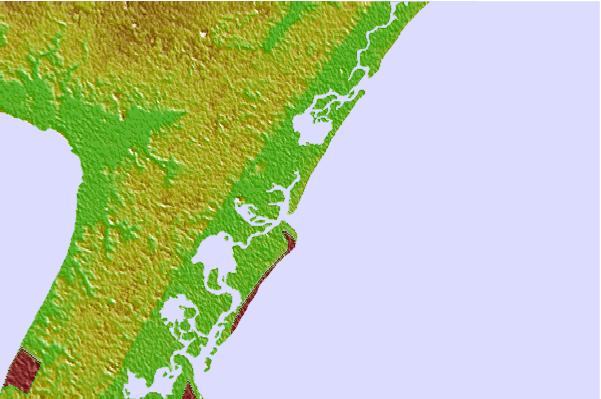 Surf spots located close to 52nd Street