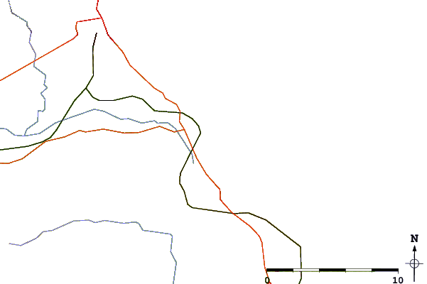 Roads and rivers around Filey Bay