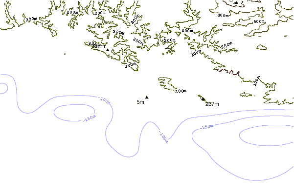 Shoreline around Fish Boma
