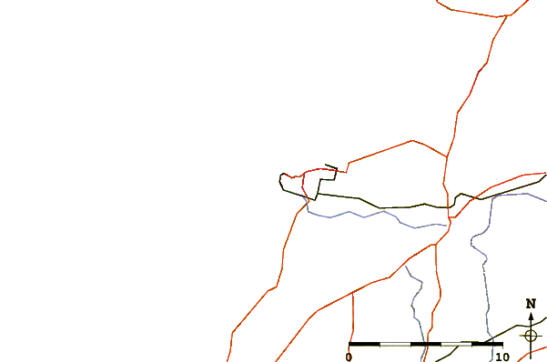 Roads and rivers around Fistral-North