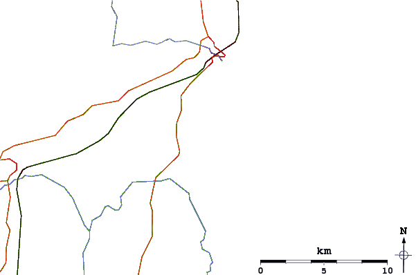 Roads and rivers around Fraisthorpe