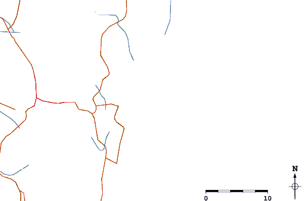 Roads and rivers around Galheta
