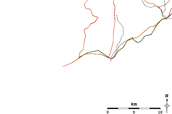 Roads and rivers around Gansey