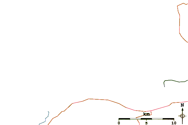 Roads and rivers around Garywilliam Point