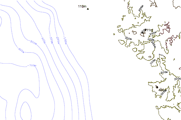 Shoreline around Georges