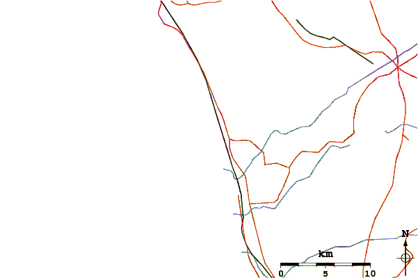 Roads and rivers around Georges