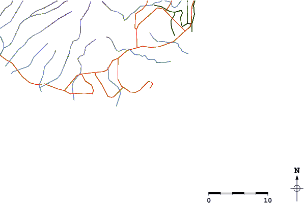 Roads and rivers around Gillin's